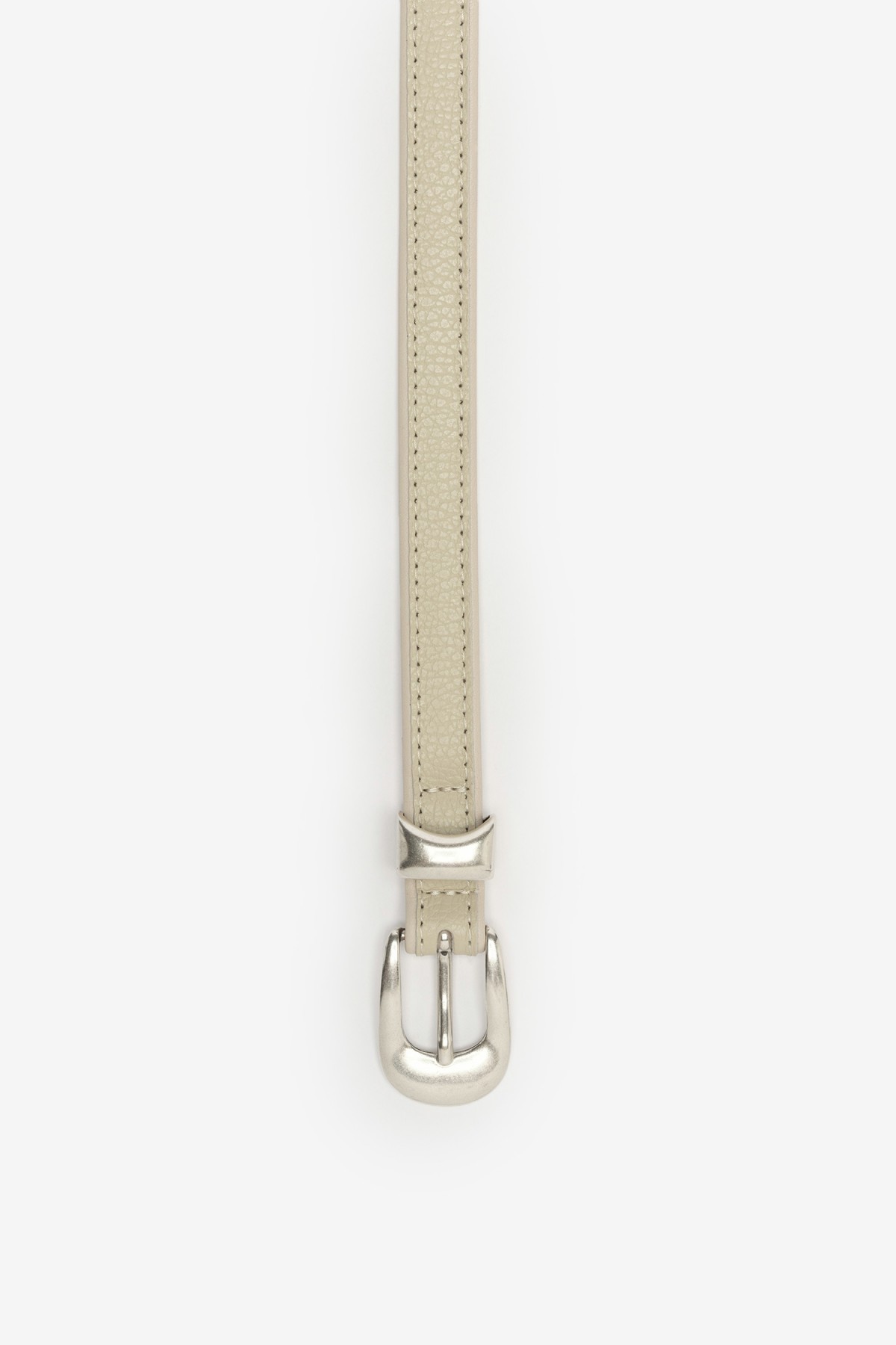 Our Legacy 2 Cm Belt in Off White Leather