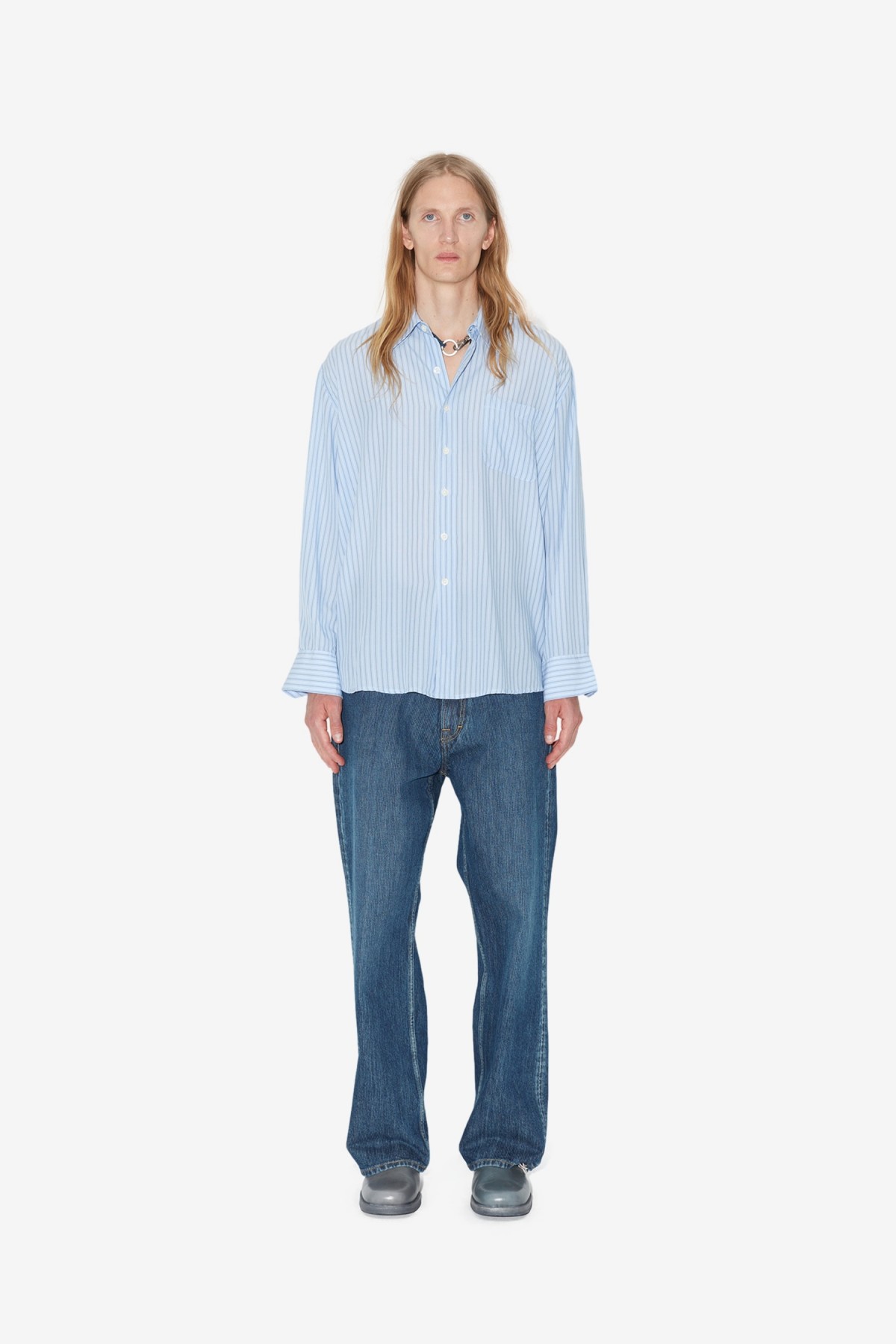 Our Legacy Above Shirt in Flat Corp Floating Tencel