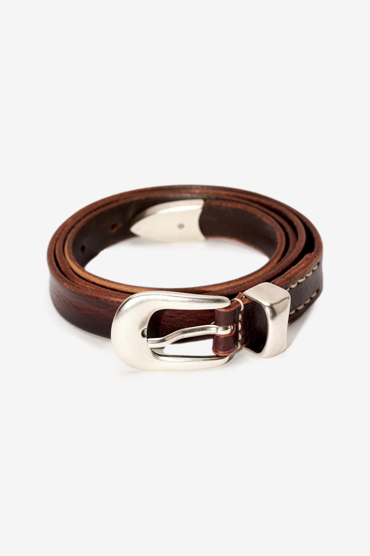 Our Legacy Belt 2 cm in Brown Leather