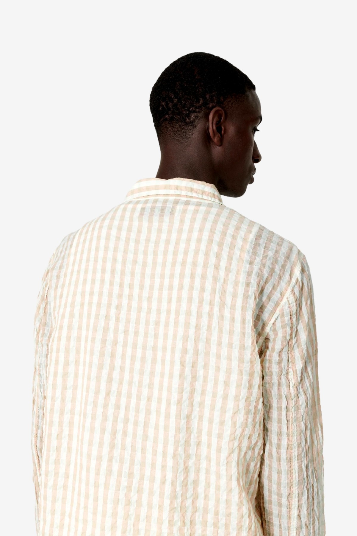 Our Legacy Box Shirt in Basque Seersucker Check