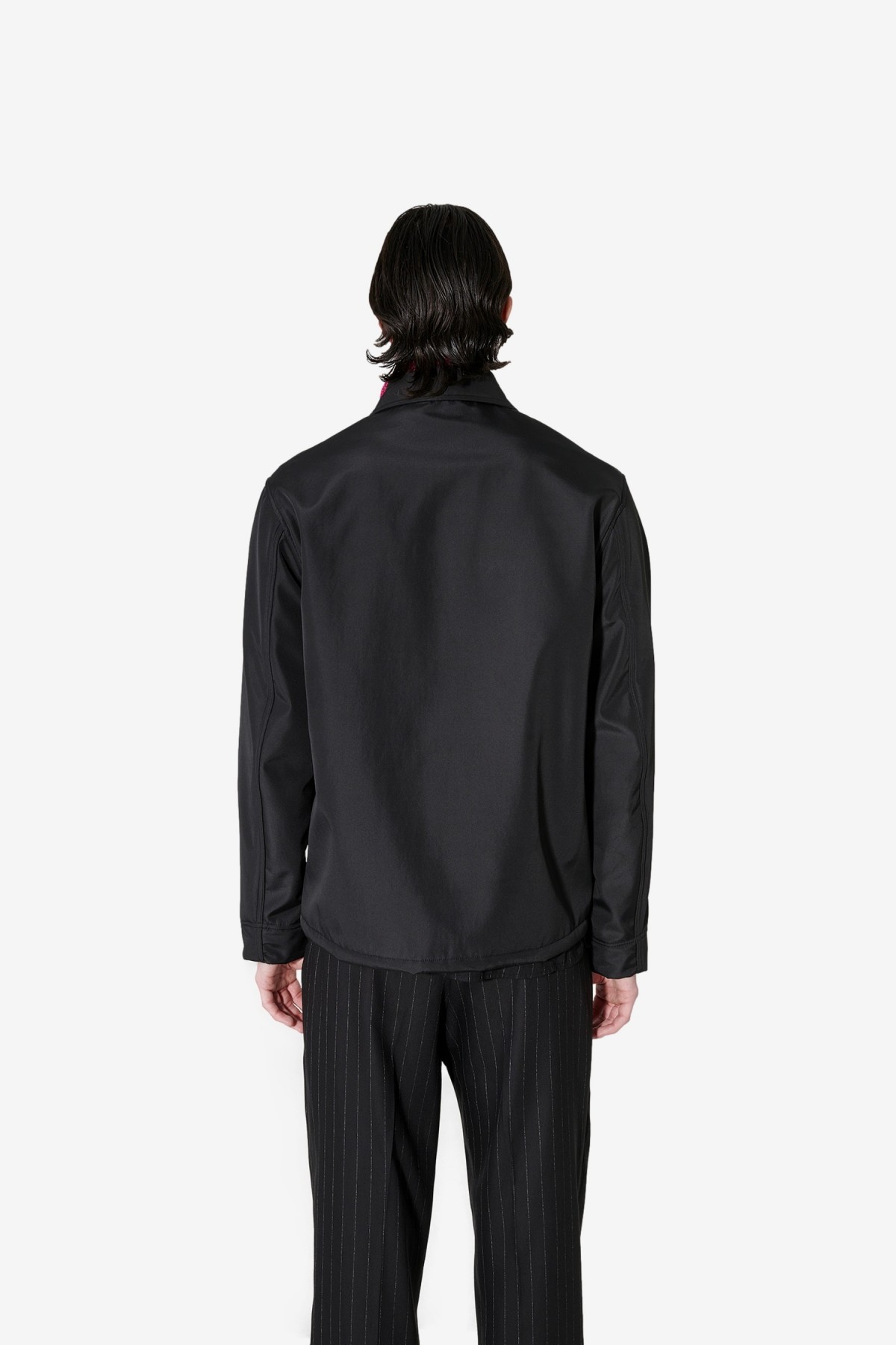 Our Legacy Evening Coach Jacket in Black Fleecy Tech