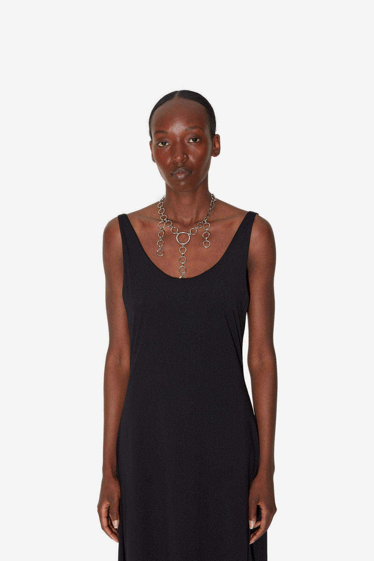 Our Legacy Hang Dress in Black Super Sport Jersey