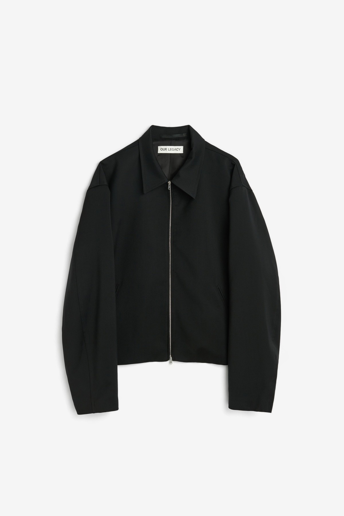 Our Legacy Mini Jacket in Black Worsted Wool