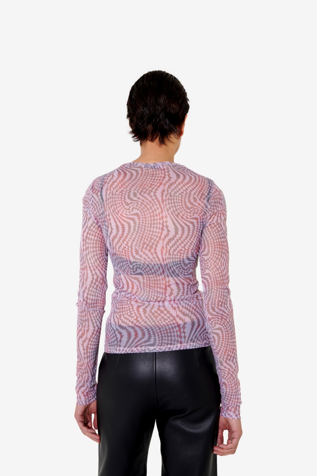 Our Legacy Super Slim Jersey Longsleeve in Hypnosis Tartan Print
