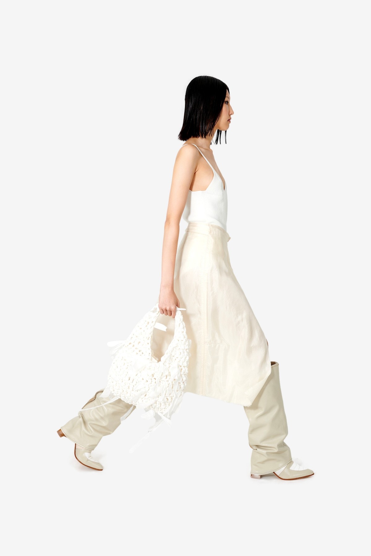 Our Legacy Work Sarong Skirt in Champagne Cotton Silk