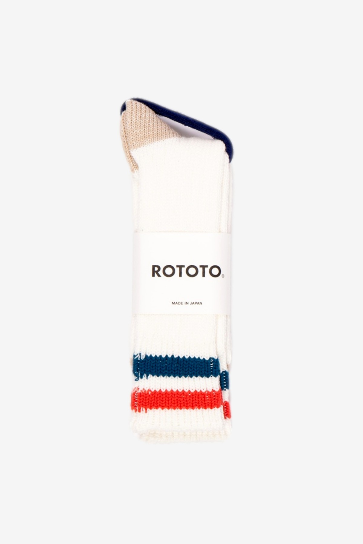 RoToTo O.S. Ribbed Crew Socks in Multicolor