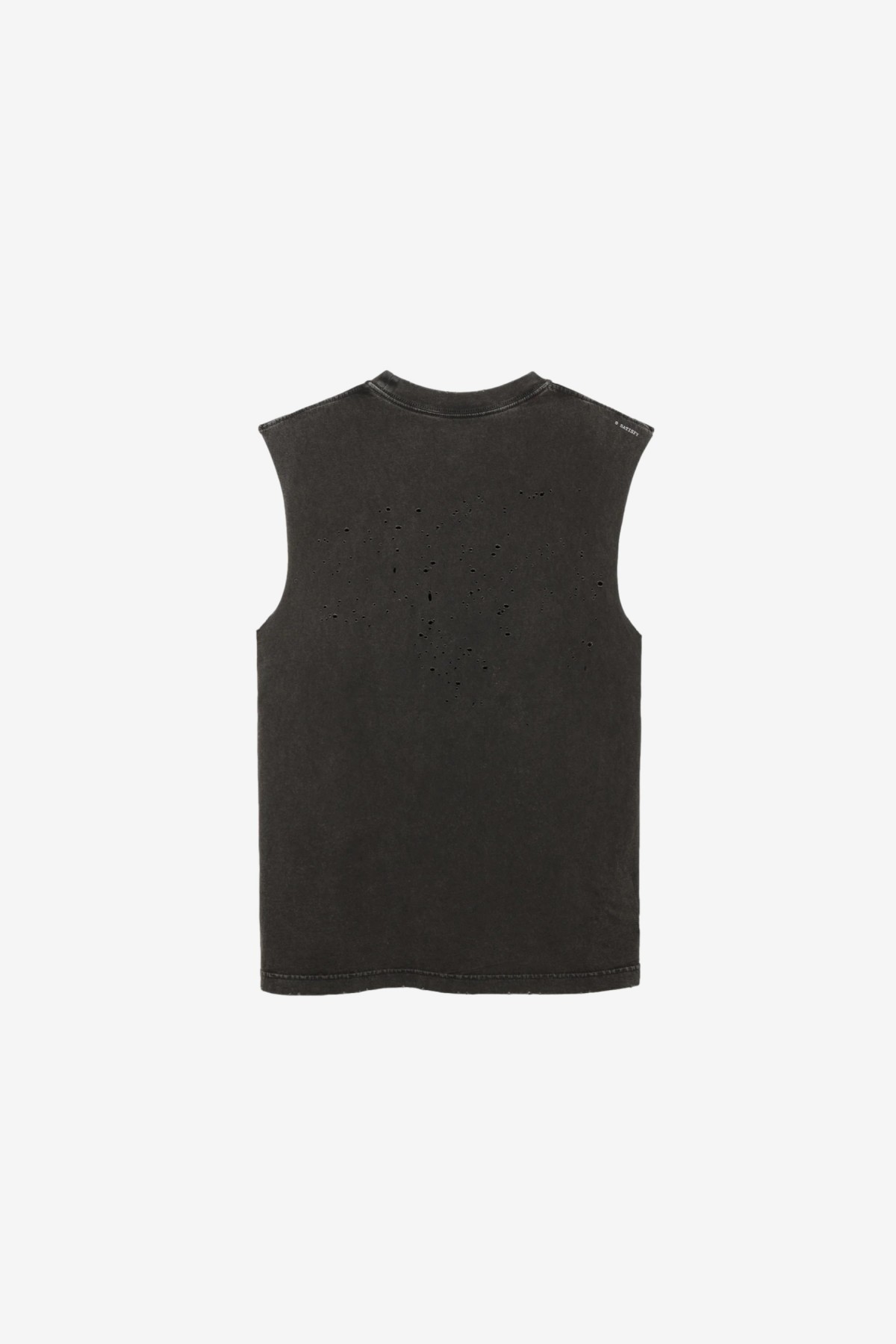 Satisfy Running MothTech Muscle Tee in Aged Black