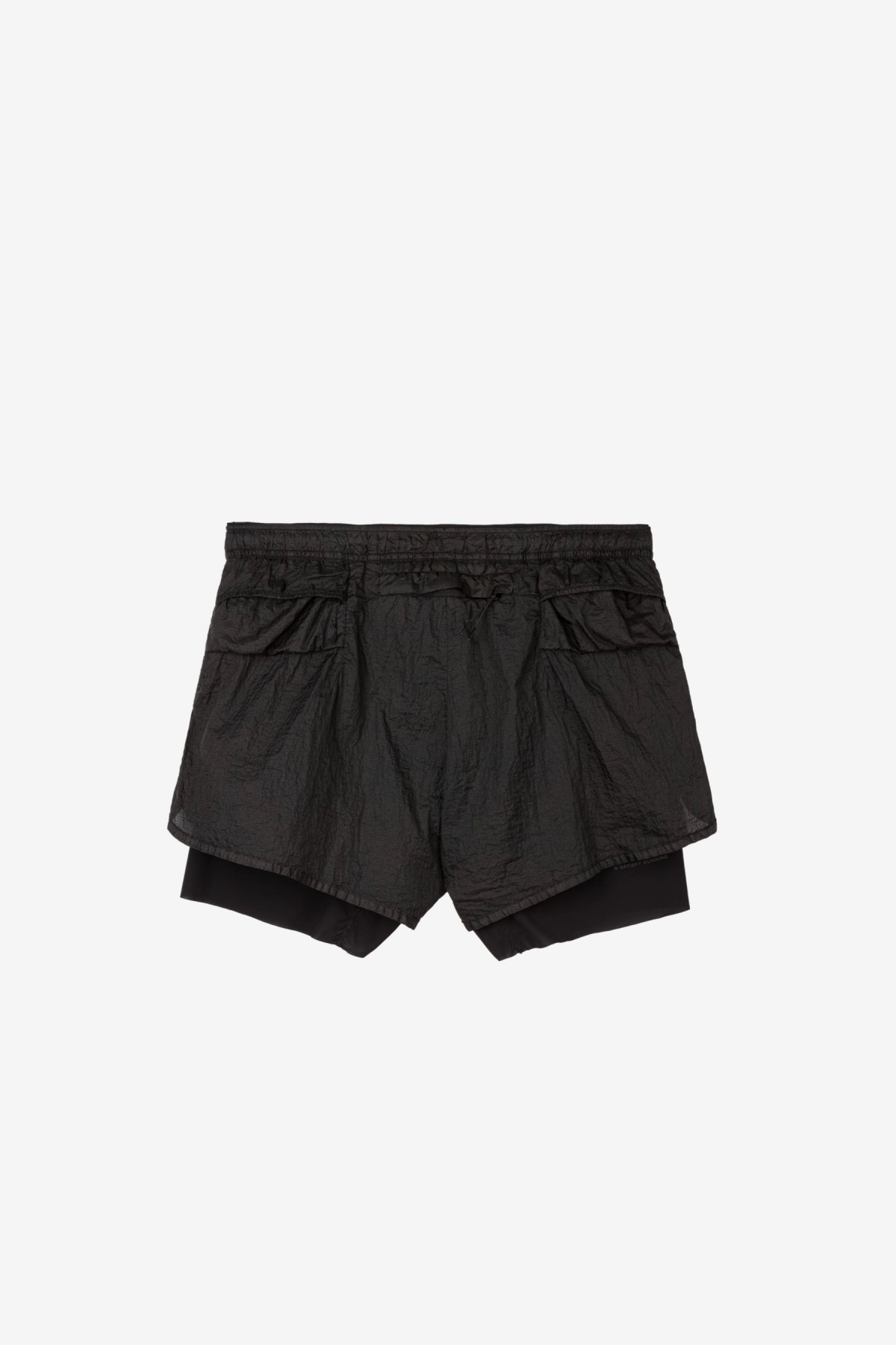 Satisfy Running Rippy 3 Trail Shorts in Aged Black