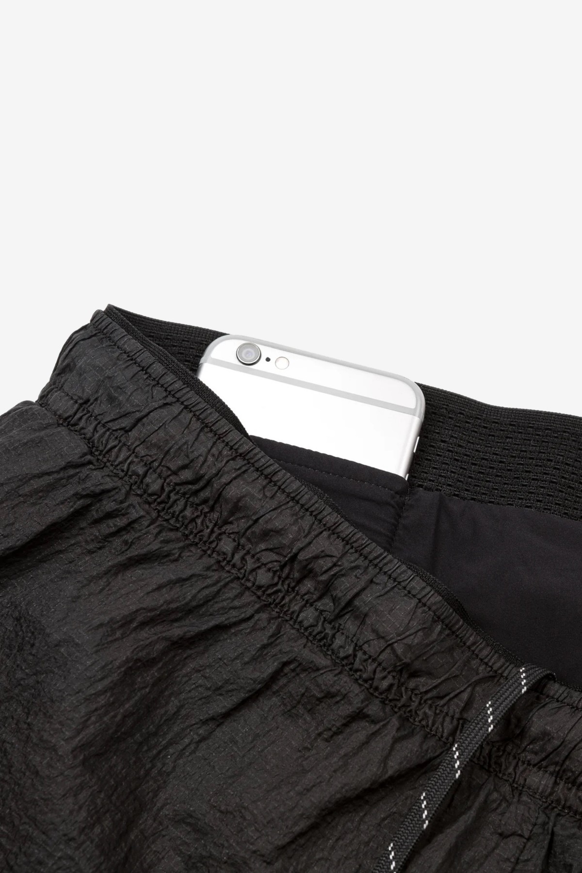 Satisfy Running Rippy 3 Trail Shorts in Aged Black