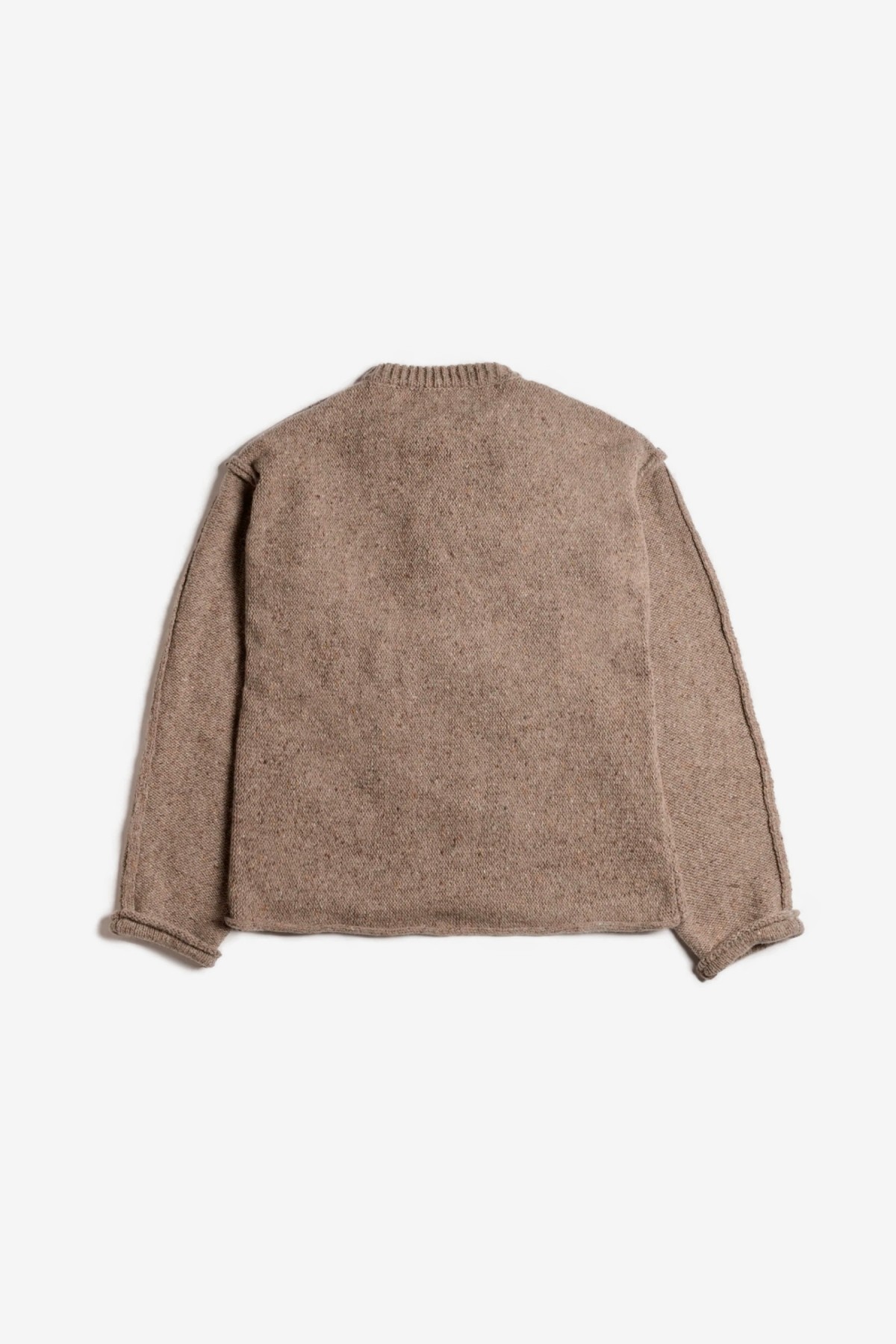 Satta Exposed Seam Knit in Speckled Brown