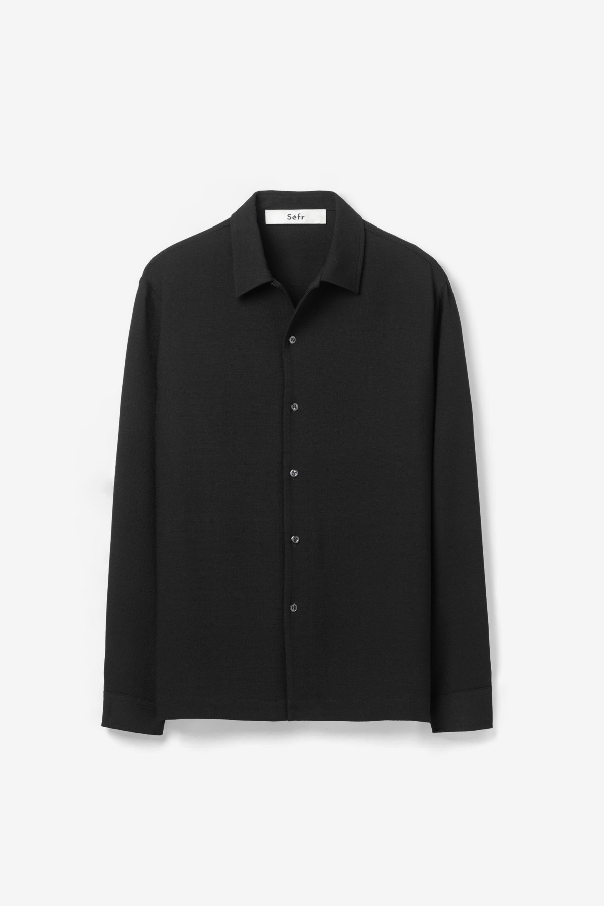Séfr Rampoua Shirt in Black Crepe
