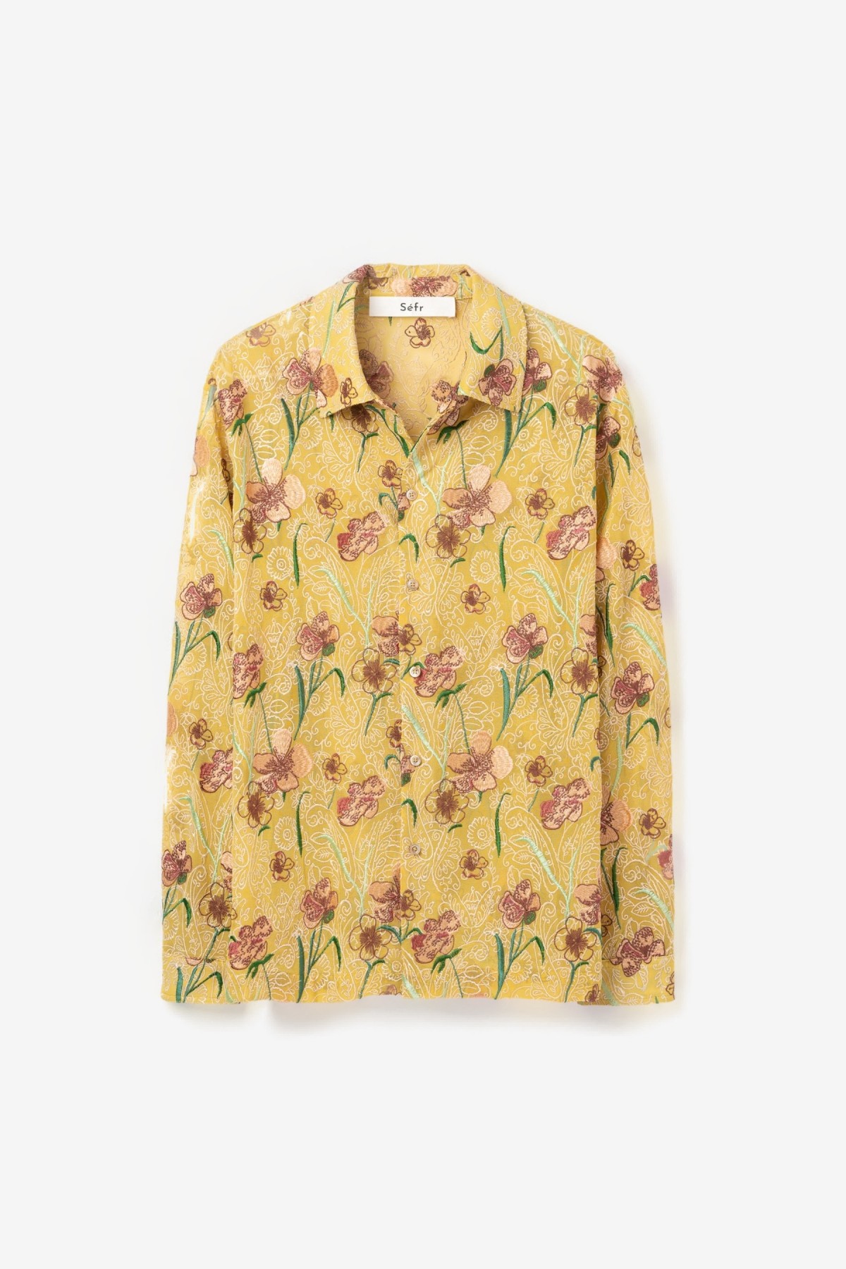 Séfr Ripley Shirt in Hibiscus Yellow