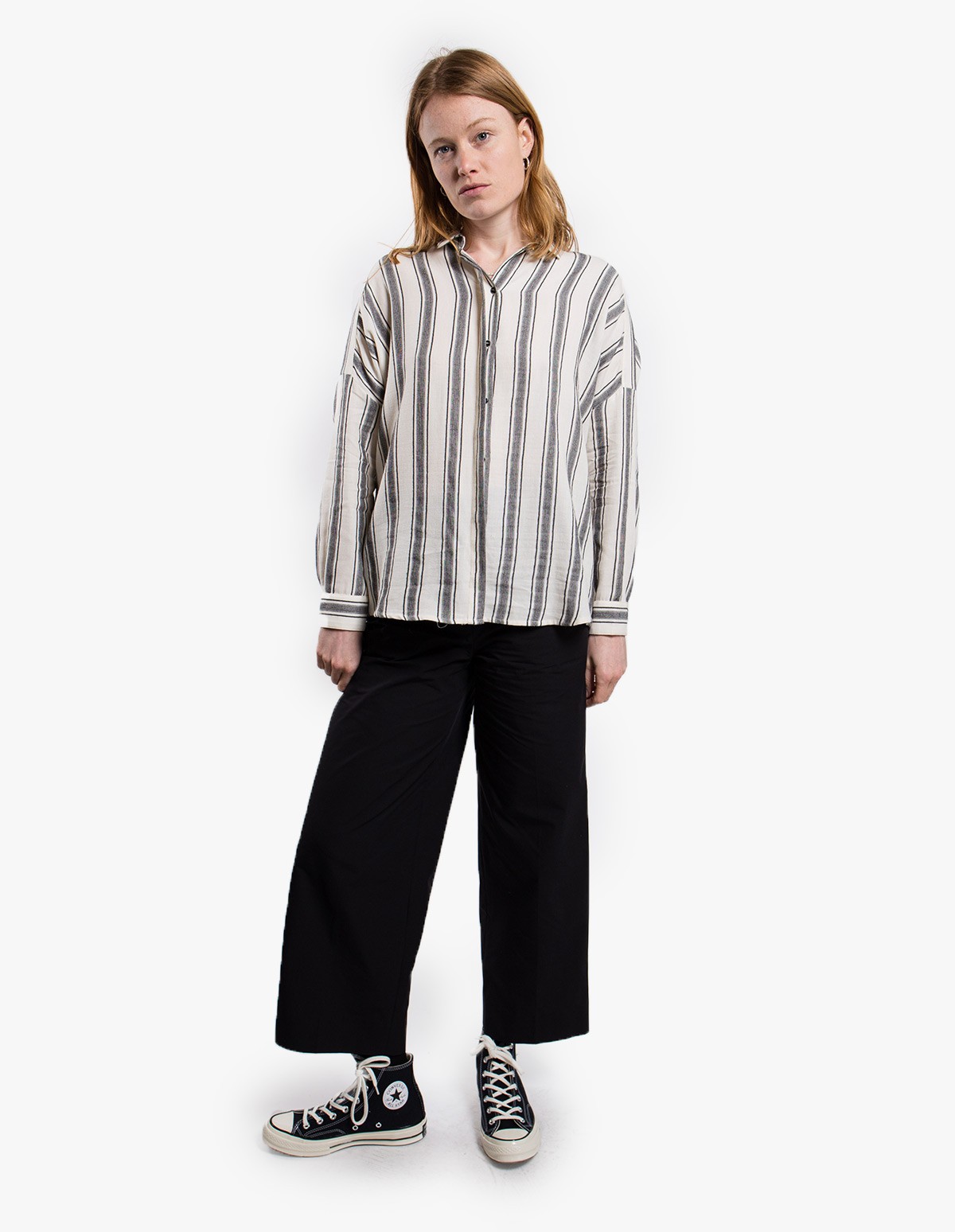 Sessùn Lima Shirt in White / Black