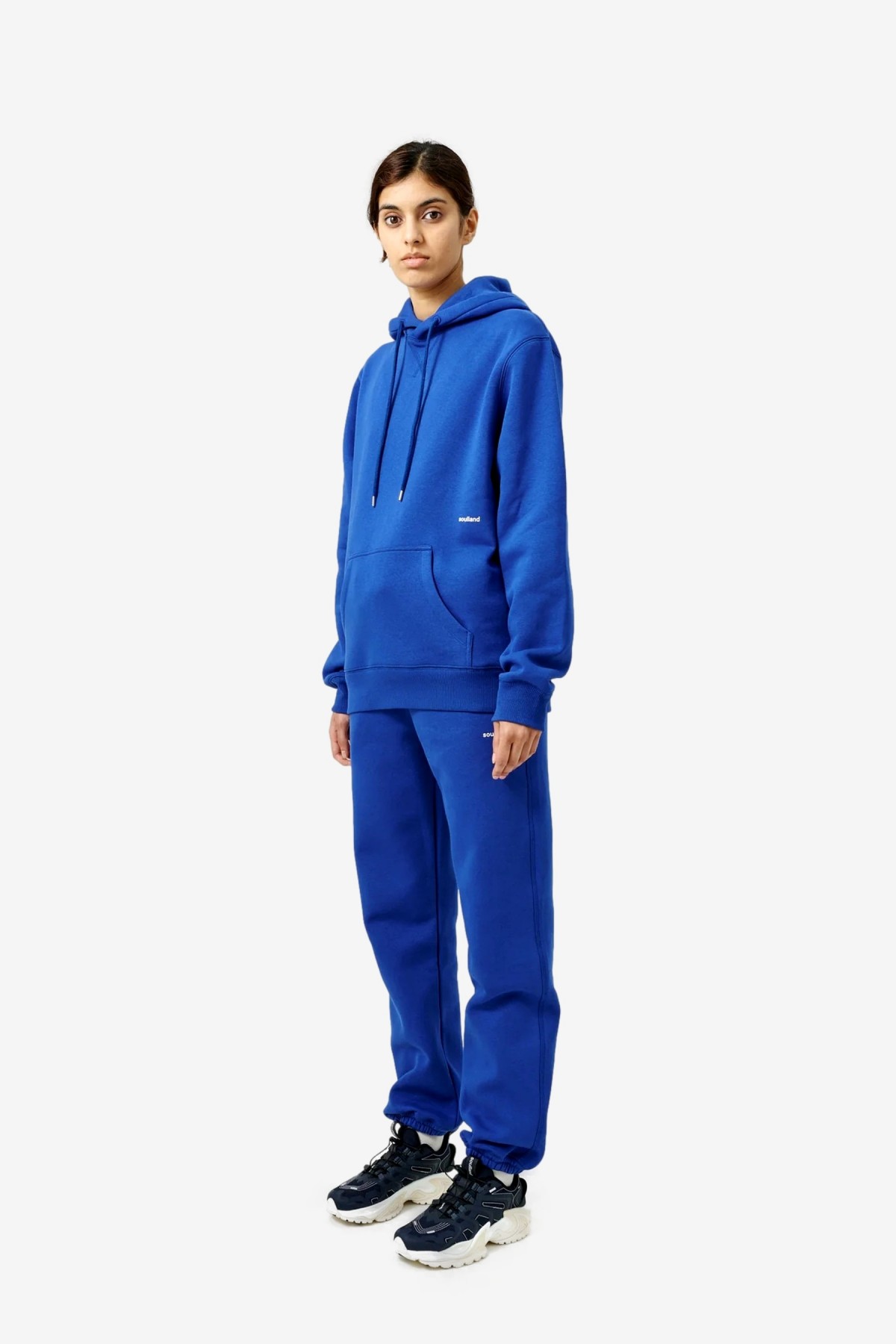 Soulland Reed Hoodie in Blue