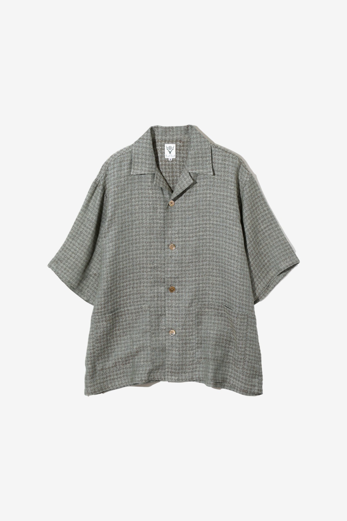 South2 West8 Cabana Shirt in Blue Grey