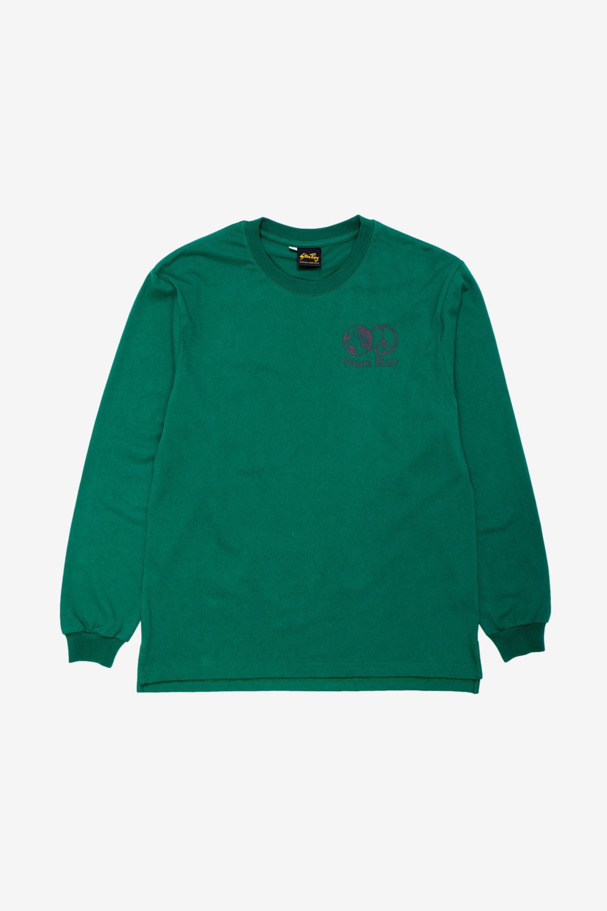 Stan Ray World Peace Long Sleeve Tee in Ivy Green
