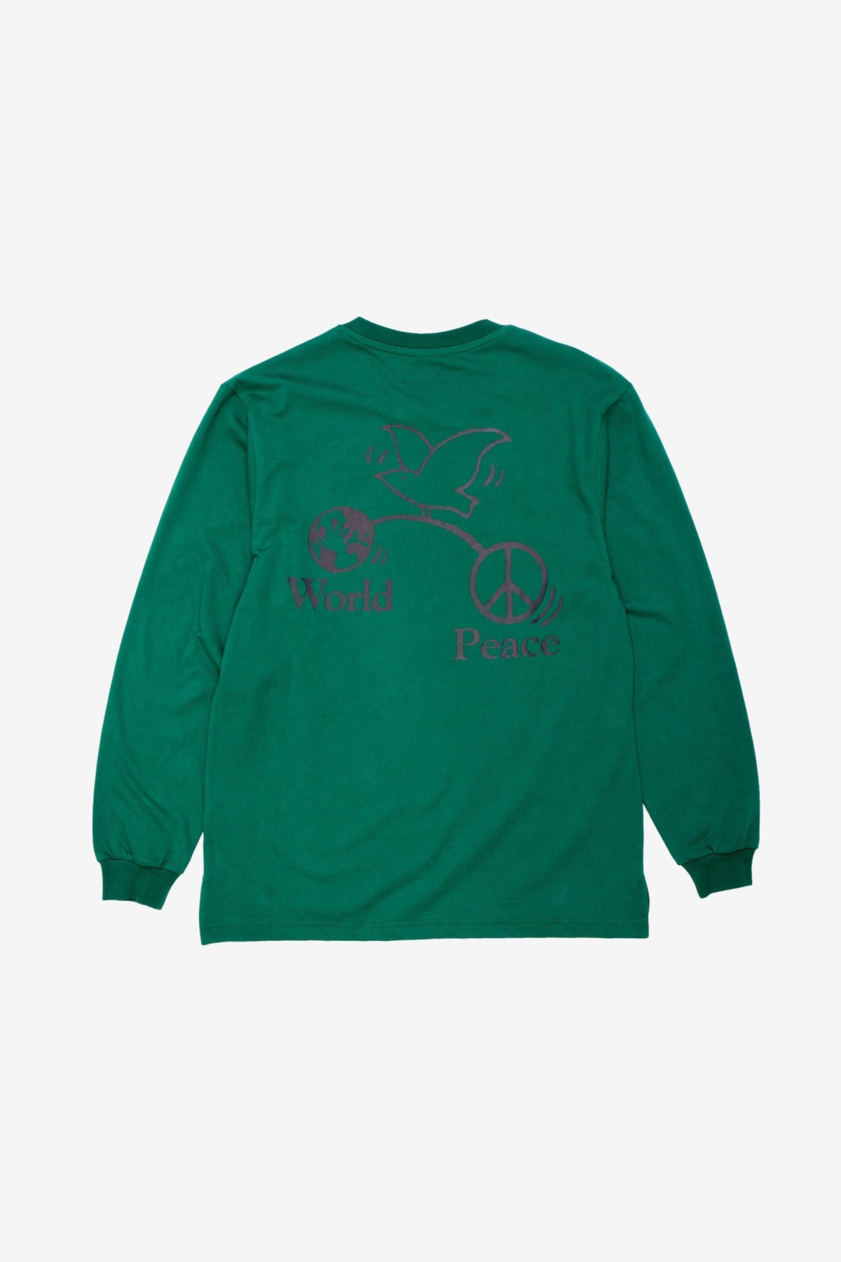 Stan Ray World Peace Long Sleeve Tee in Ivy Green