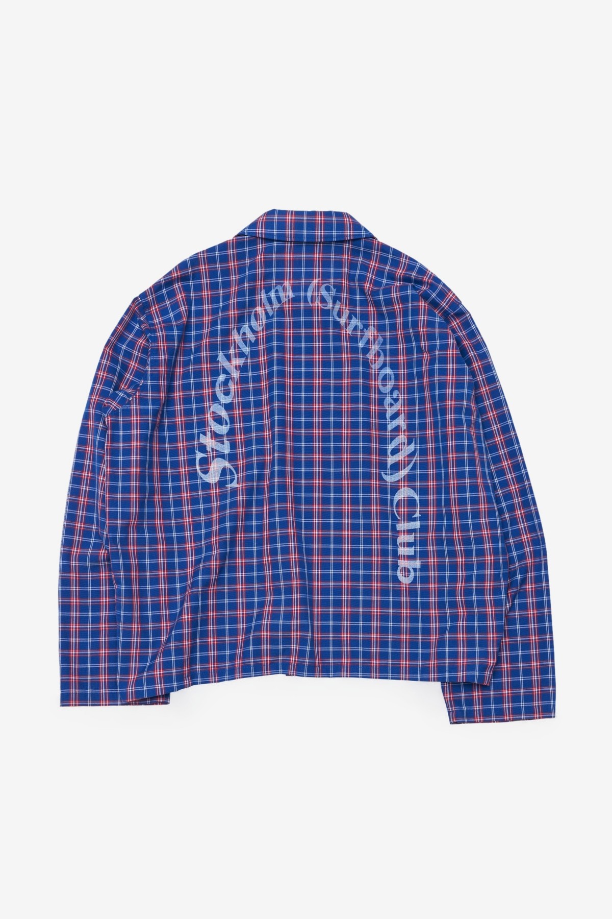 Stockholm Surfboard Club Club Overshirt in Blue Check