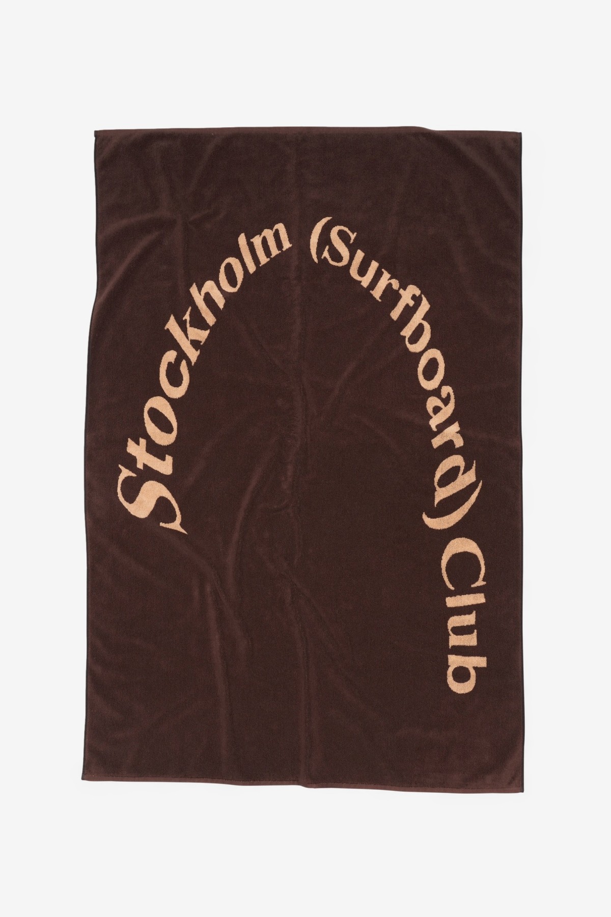 Stockholm Surfboard Club Regular Logo Towel in Brown