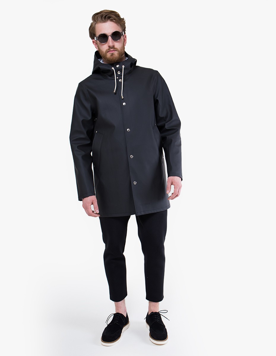 Stutterheim Stockholm Raincoat in Black