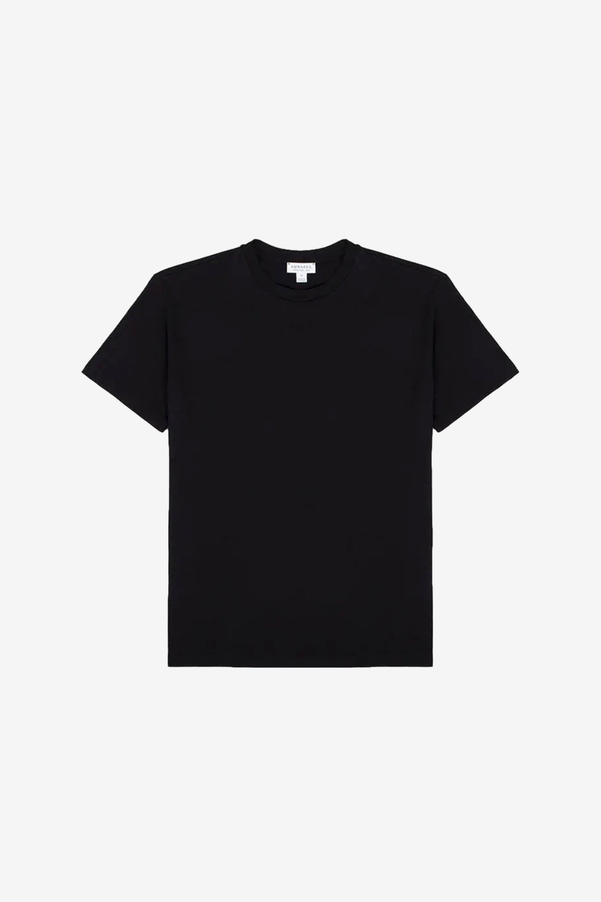 Sunspel Boy-Fit Crew Neck T Shirt in Black