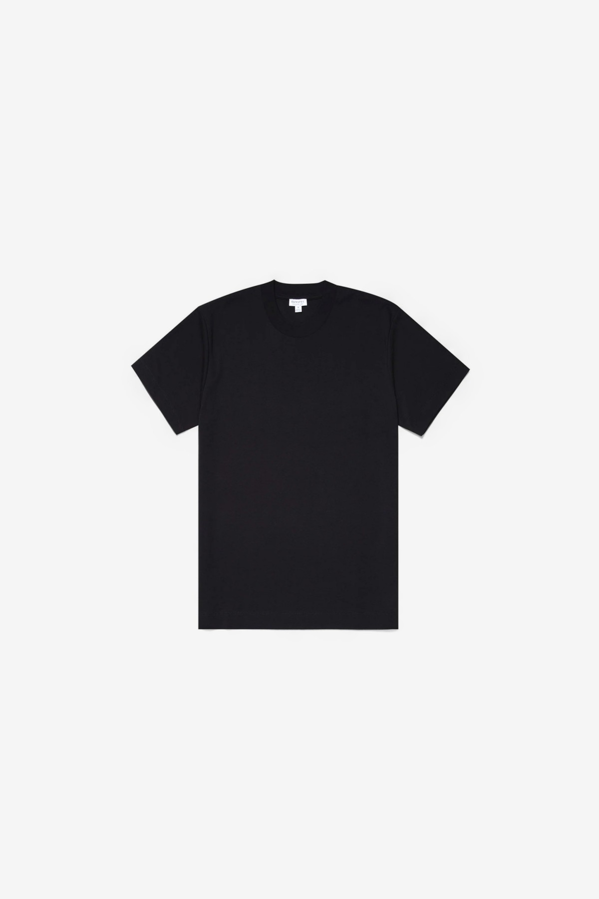 Sunspel SS Heavyweight T-Shirt in Black
