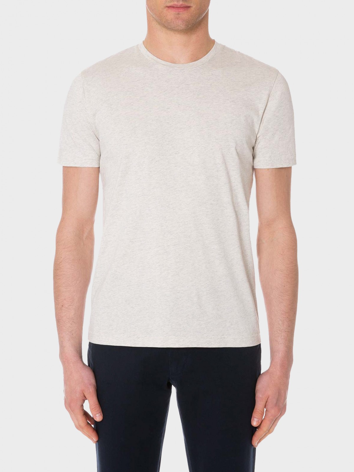Sunspel Short Sleeve Riviera Crew Neck T-Shirt  in Archive White