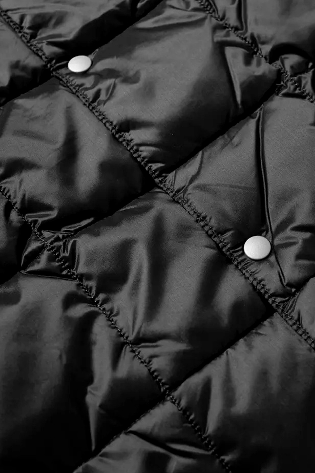 Taion V-Neck Button Down Vest in Black