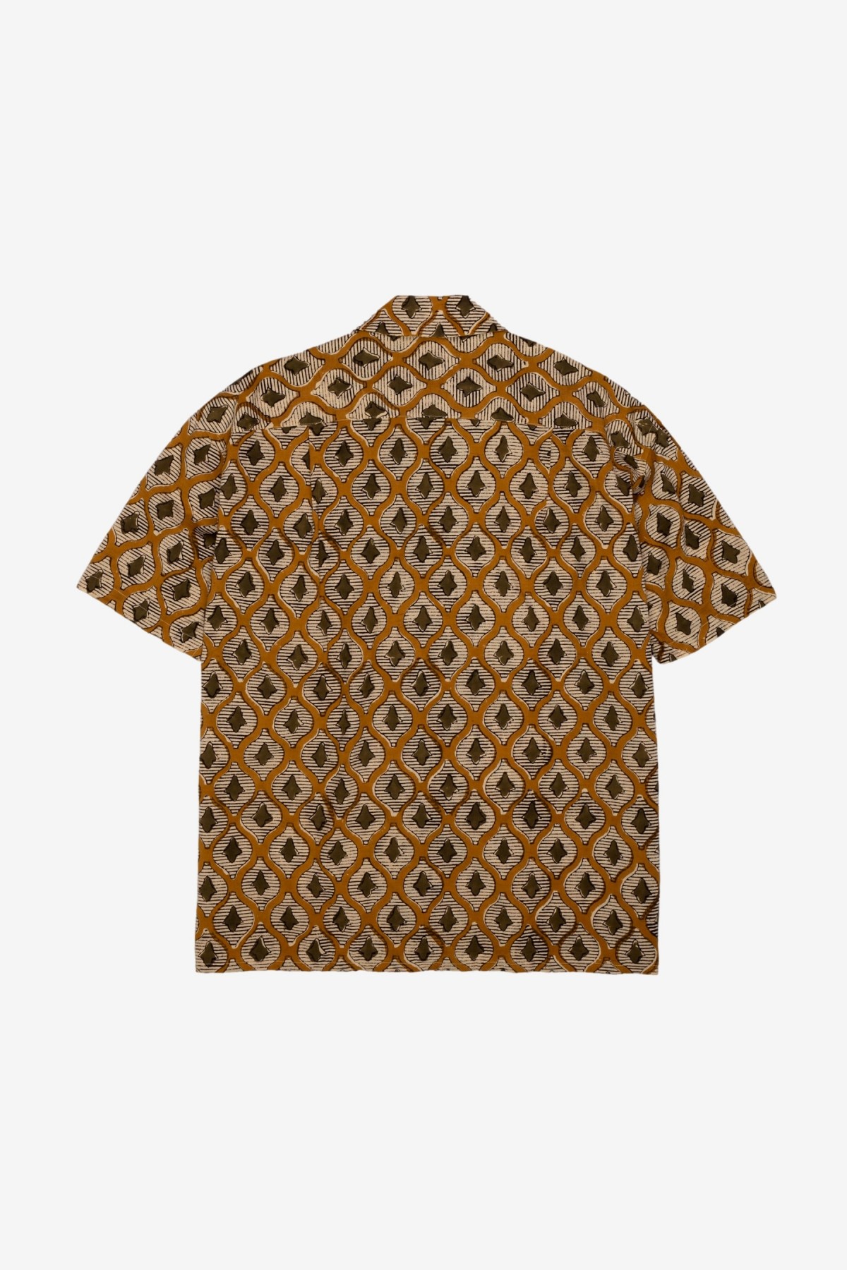 ts(s) Round Flap Pocket Short Sleeve Shirt in Khaki