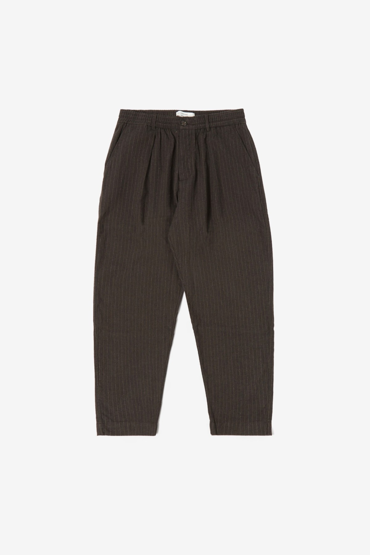 Universal Works Pleated Track Pant in Brown