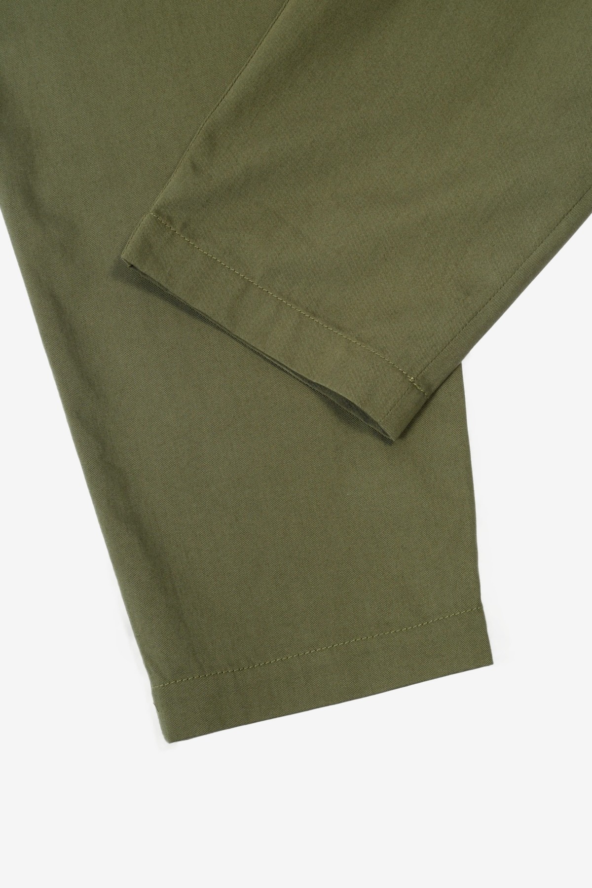 Universal Works Pleated Track Pant in Light Olive