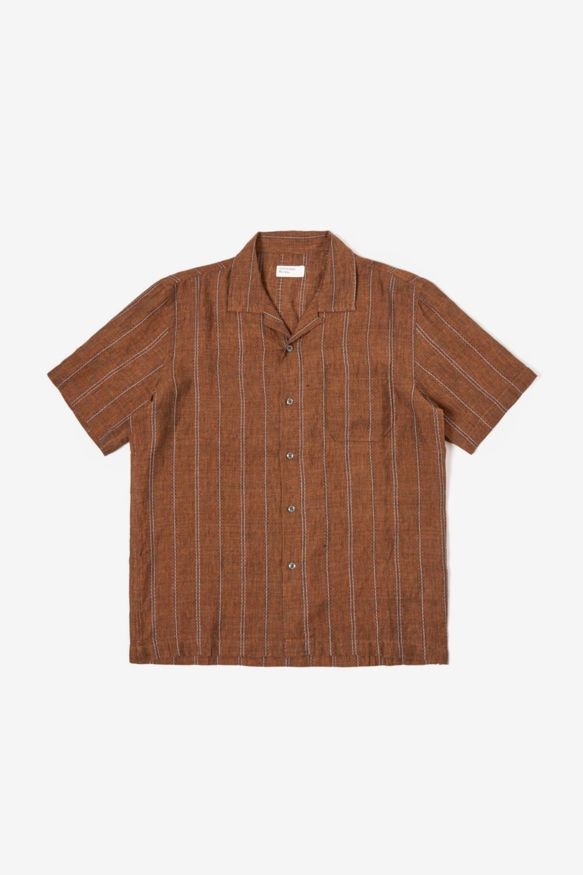 Universal Works Road Shirt in Brown