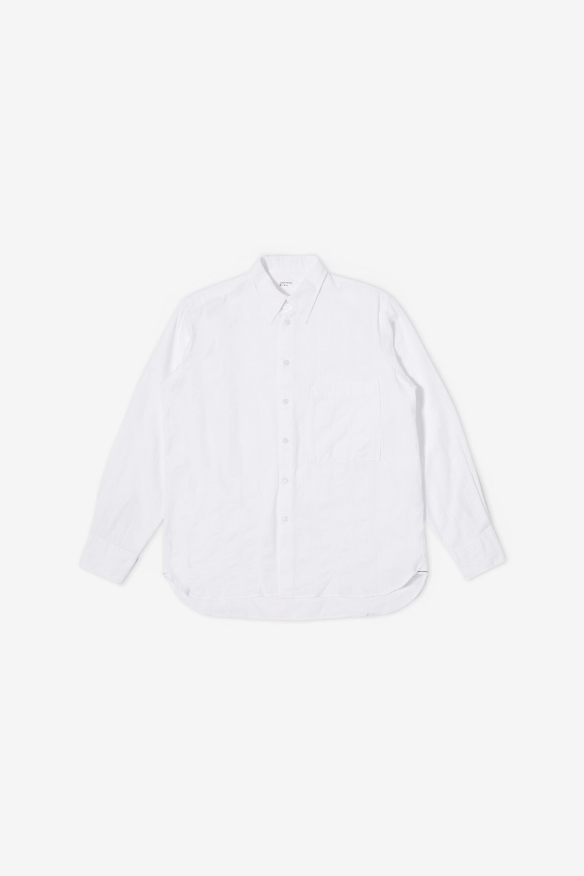 Universal Works Square Pocket Shirt in White