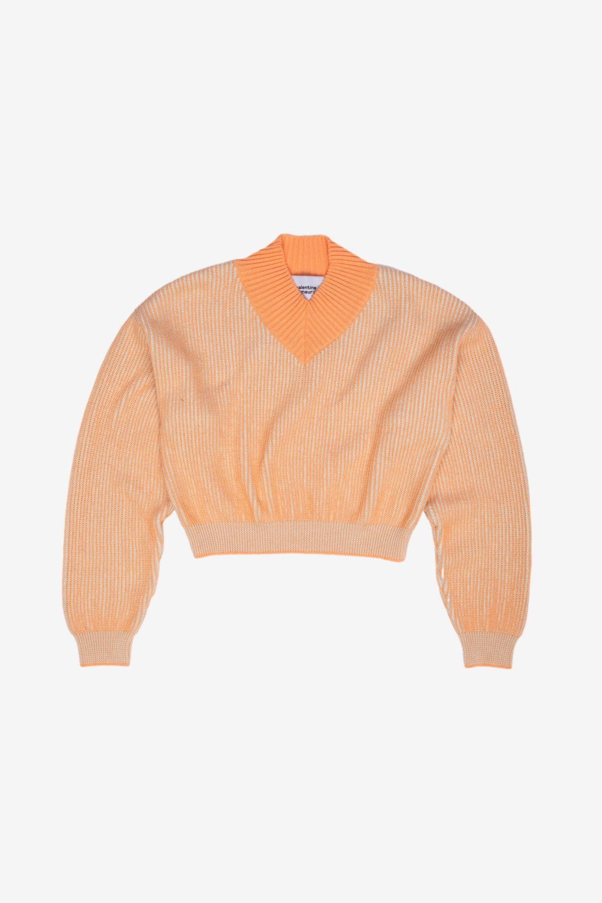 Valentine Witmeur Commercialist Ter Sweater in Salmon/Blue