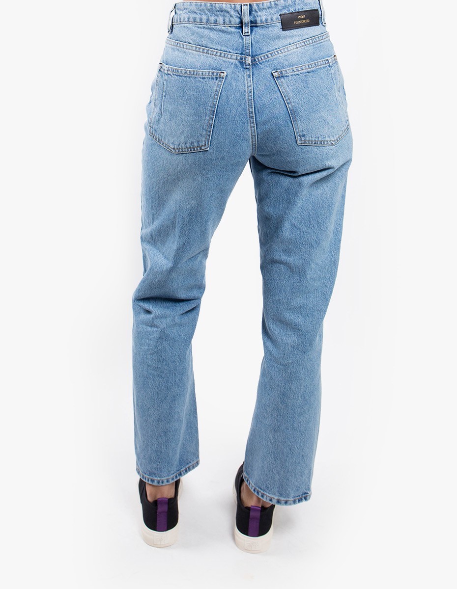 Won Hundred Pearl Denim  in Distressed Blue