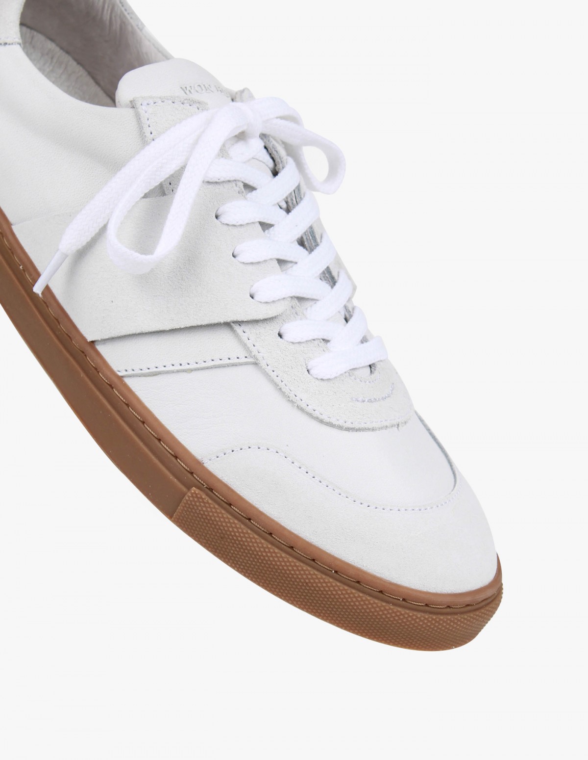Won Hundred Renee in White Leather/Suede