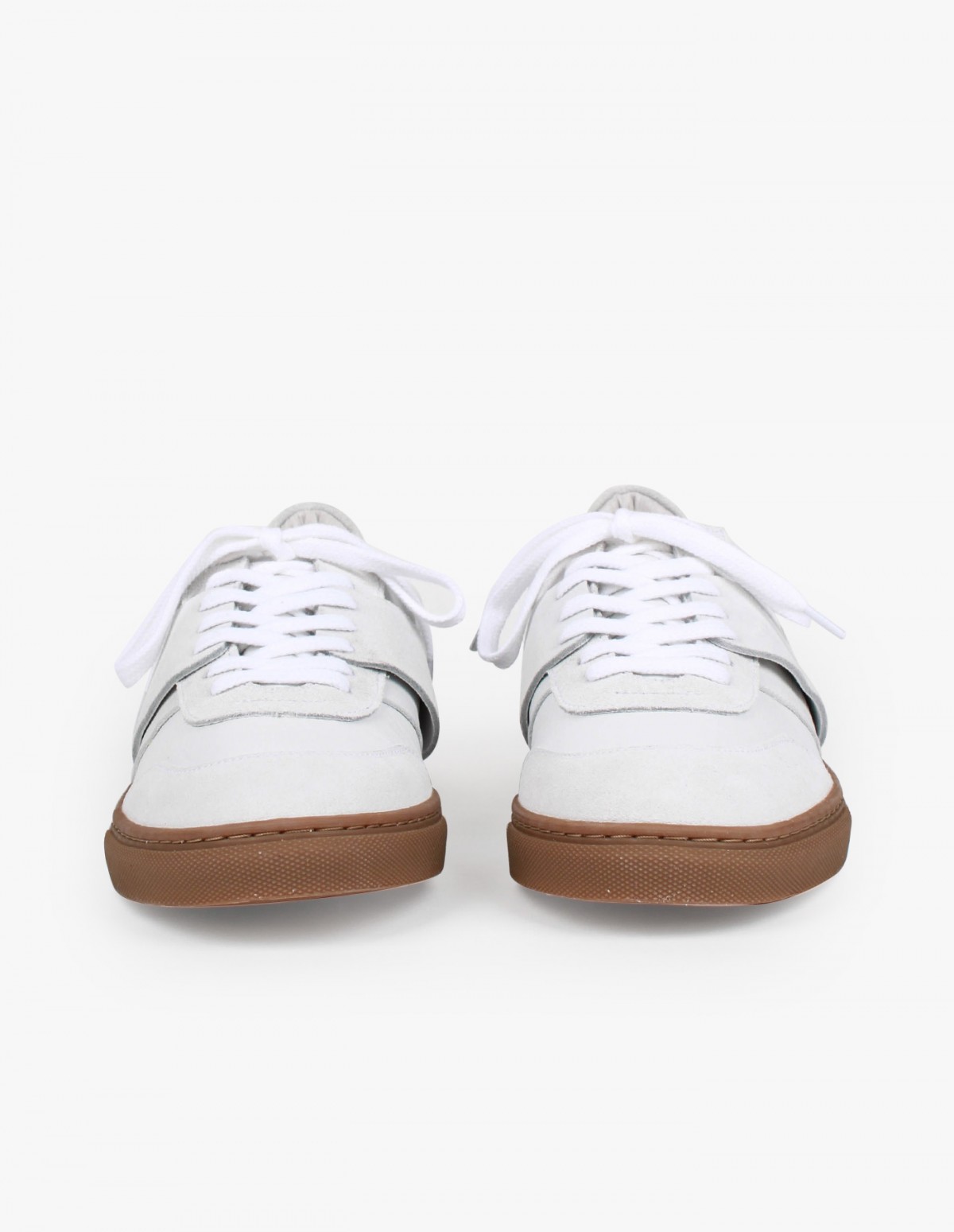 Won Hundred Renee in White Leather/Suede