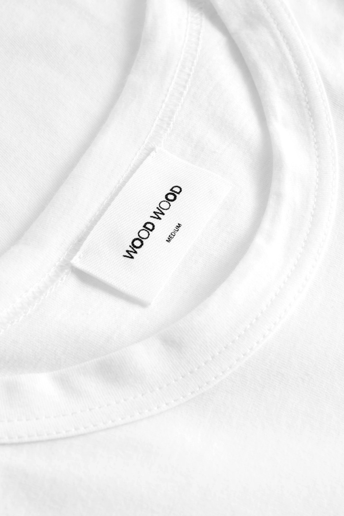 Wood Wood Allan 2-Pack T-Shirt in Bright White
