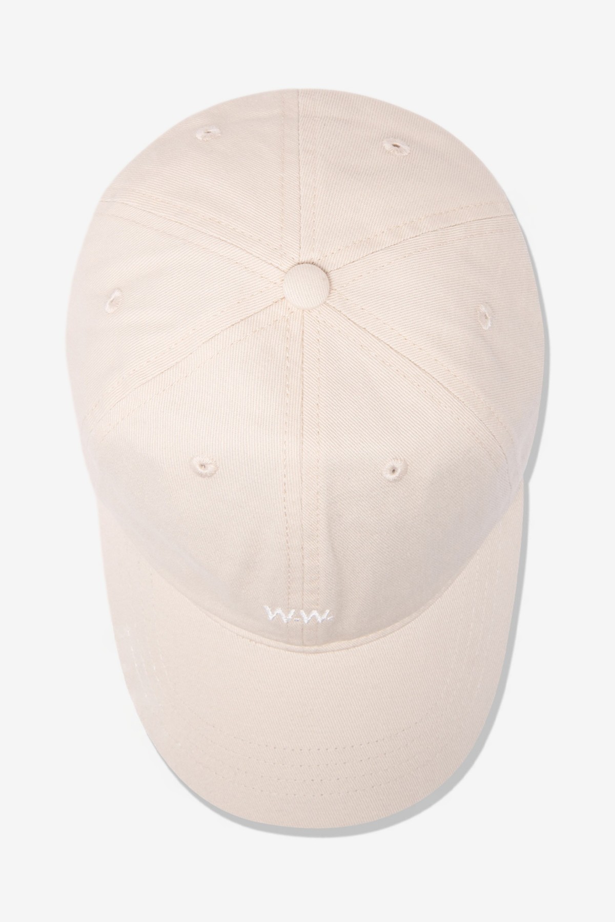 Wood Wood Low Profile Cap in Off White