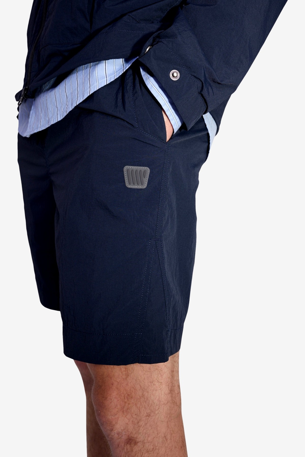 Wood Wood Ollie Nylon Shorts in Navy