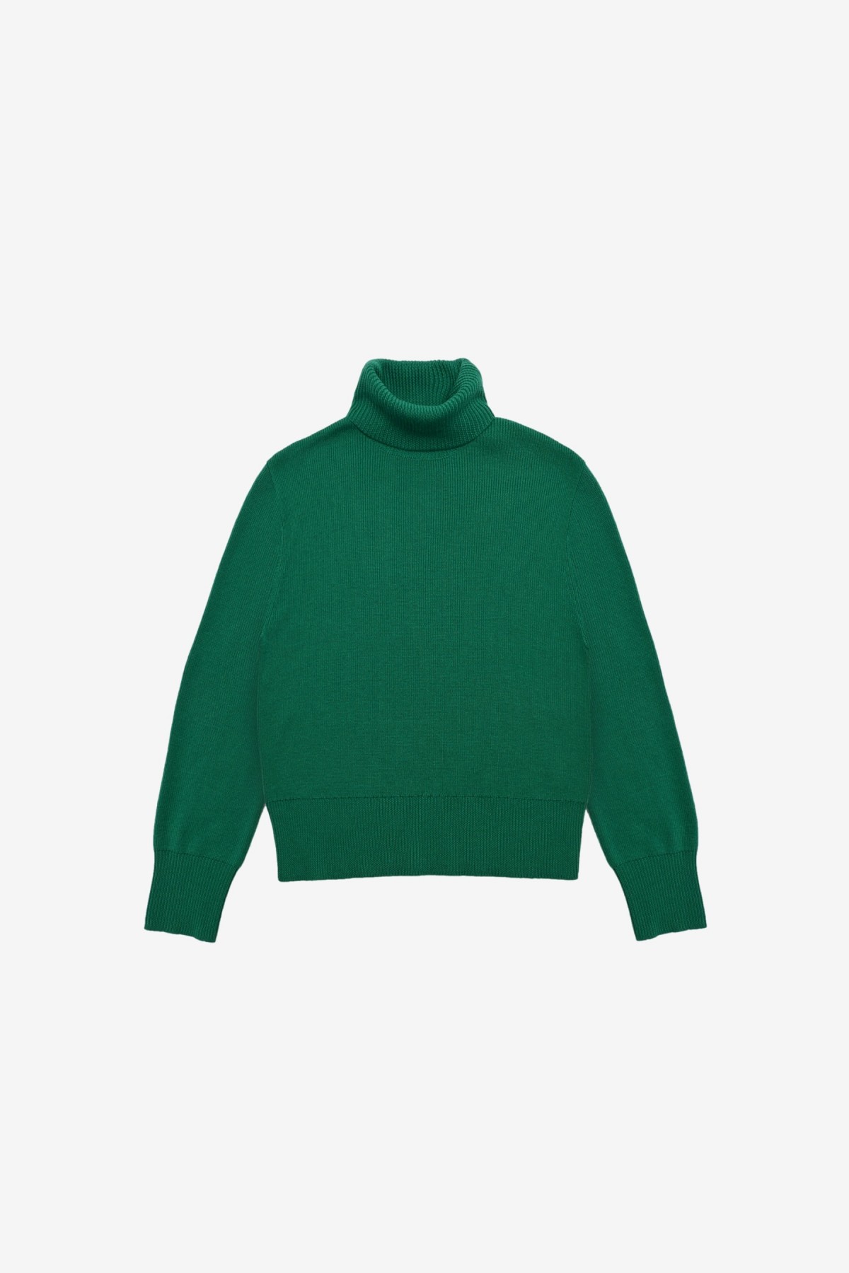 YMC You Must Create Anders Roll Neck Knit in Green