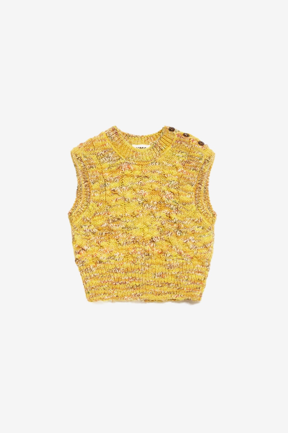 YMC You Must Create Farrow Tank Knit in Yellow Multi