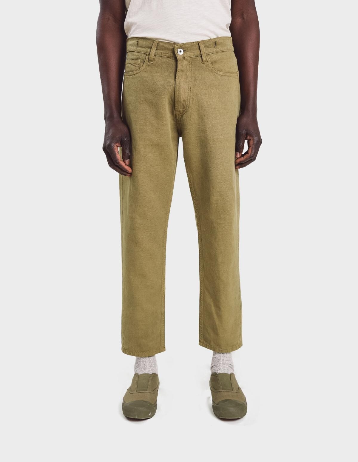 YMC You Must Create Tearaway Jean in Olive