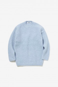Kid Mohair Sheer Knit P/O in Light Blue - Auralee | Afura Store