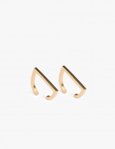 Earring Rivet Cuff Gold - Pair 