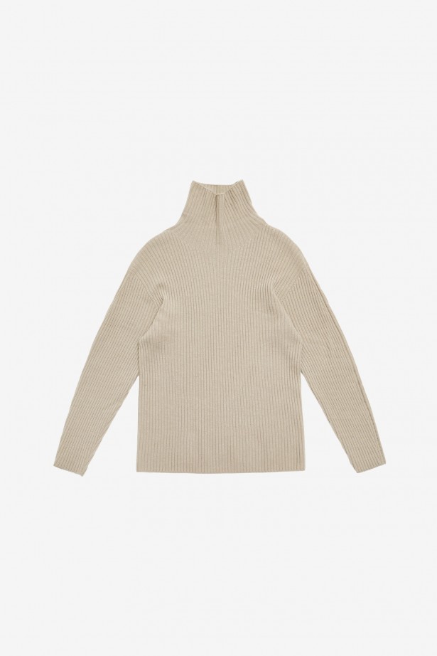 Ribbed Turtle Pullover