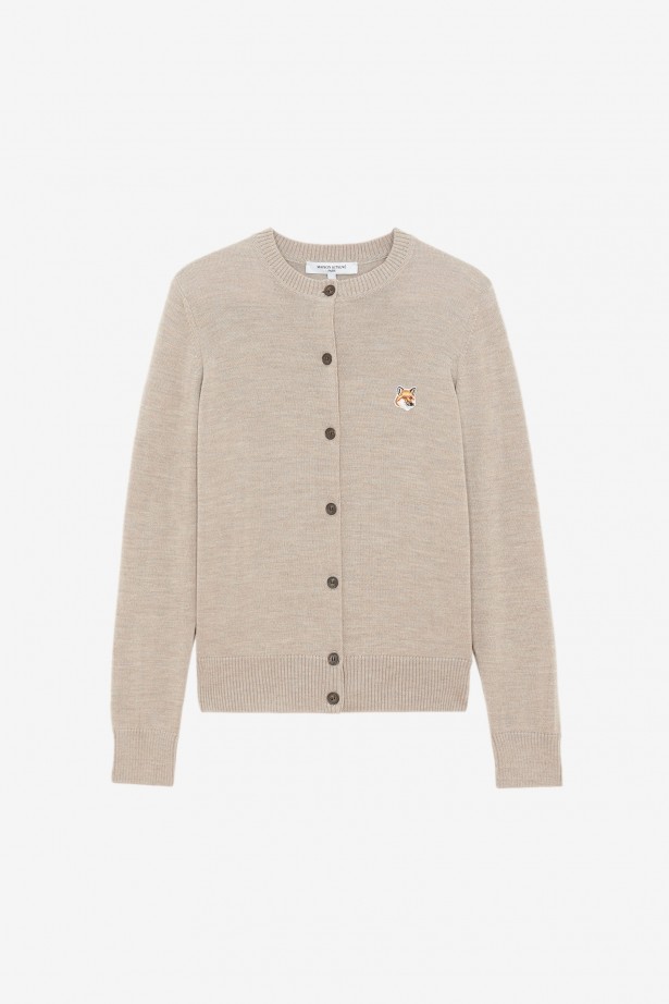 Fox Head Patch Adjusted R-Neck Cardigan