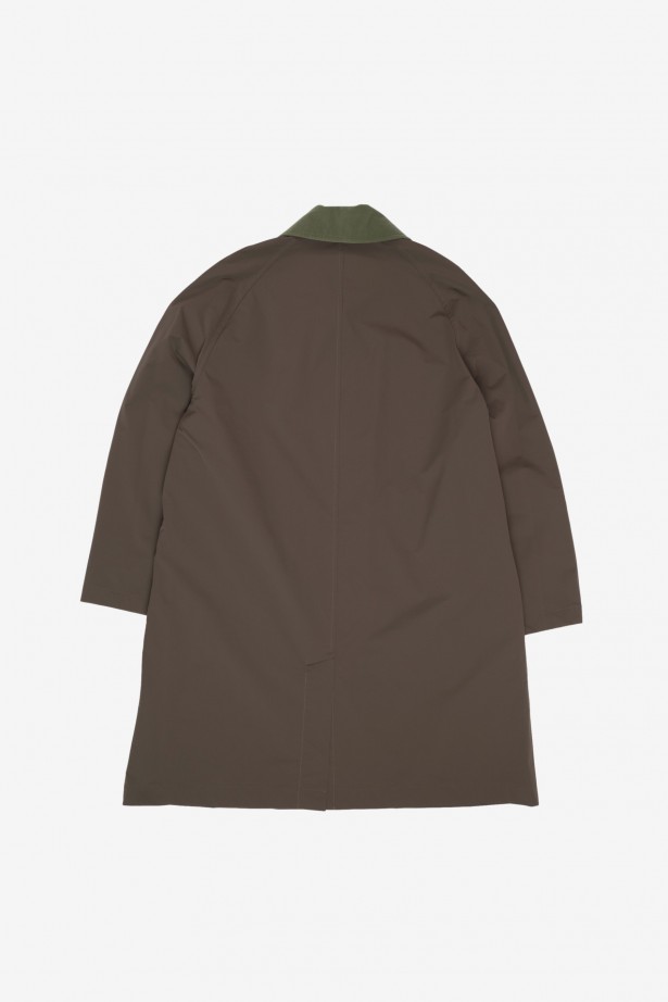 Solotex Polyester 2 Way Stretch Cloth Fly Front Raglan Sleeve Coat