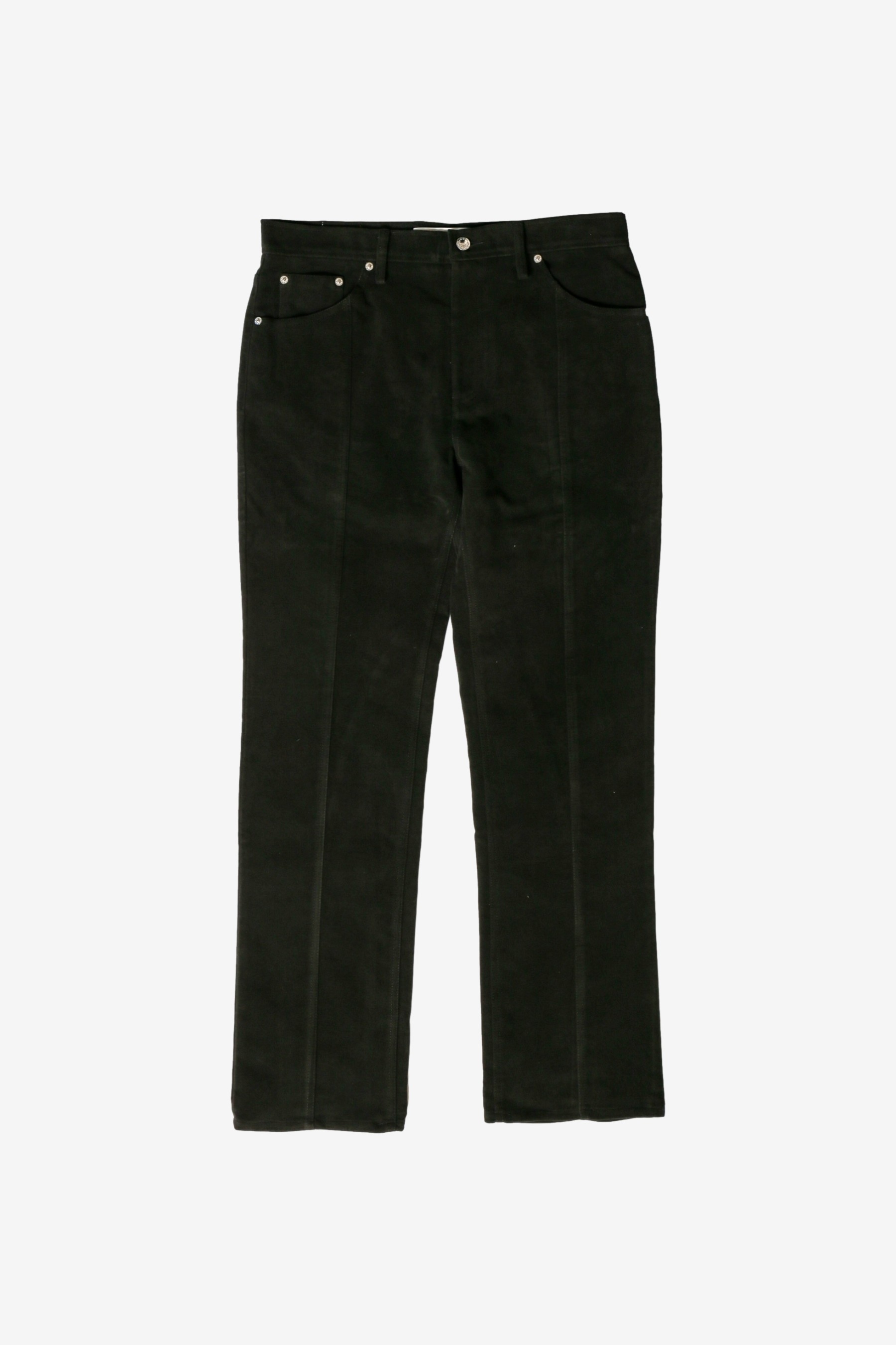 Bonanza Trousers in Black Moleskin - Séfr | Afura Store