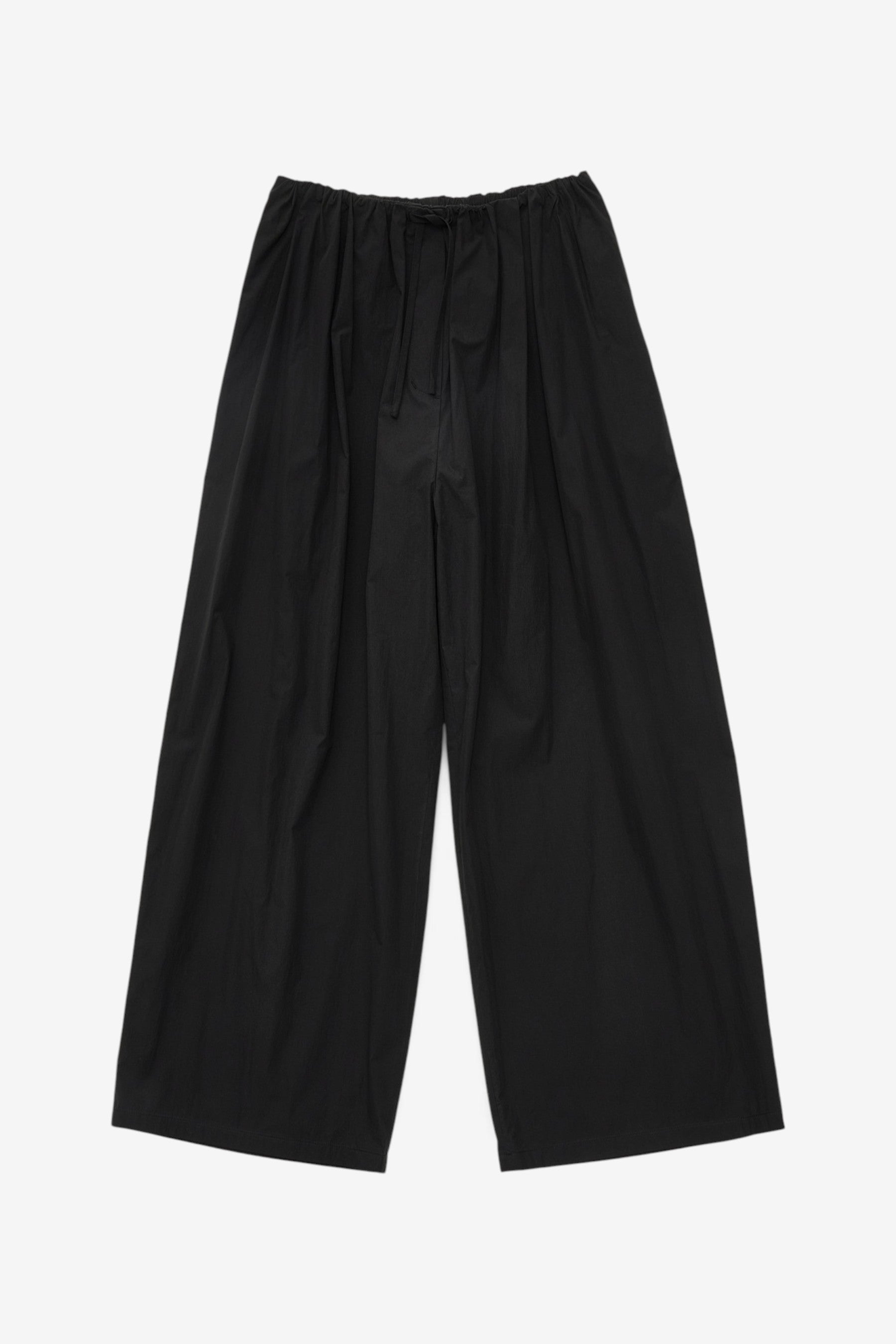Shirring Culotte Pants in Black - Amomento | Afura Store